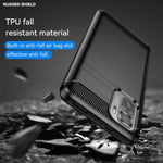Custodia per telefono in TPU antiurto in fibra di carbonio con trama spazzolata, For Xiaomi Redmi Note 11SE 4G, For vivo Y30 5G, For vivo Y33E 5G, For OPPO A77 4G, For OnePlus Nord N20 SE