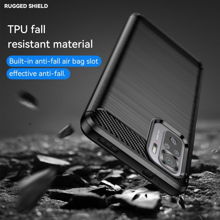 Custodia per telefono in TPU antiurto in fibra di carbonio con trama spazzolata, For Xiaomi Redmi Note 11SE 4G, For vivo Y30 5G, For vivo Y33E 5G, For OPPO A77 4G, For OnePlus Nord N20 SE
