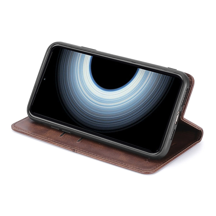 Custodia per telefono in pelle a vibrazione orizzontale magnetica con trama di mucca, For OnePlus Ace Pro 5G, For TCL 305i, For Xiaomi Redmi K50 Ultra/Xiaomi 12T/Xiaomi 12T Pro, For Asus Zenfone 9, For Huawei nova Y90 4G