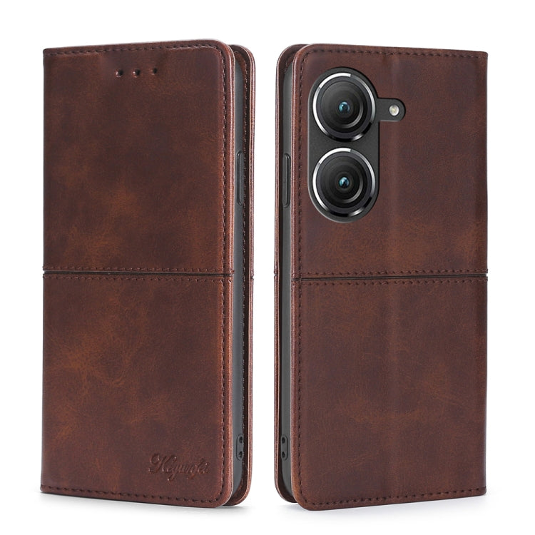 Custodia per telefono in pelle a vibrazione orizzontale magnetica con trama di mucca, For OnePlus Ace Pro 5G, For TCL 305i, For Xiaomi Redmi K50 Ultra/Xiaomi 12T/Xiaomi 12T Pro, For Asus Zenfone 9, For Huawei nova Y90 4G