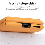 Skin Feel Macaron Custodia per telefono con cerniera in tre pezzi, For Motorola Moto Razr 2022