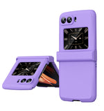 Skin Feel Macaron Custodia per telefono con cerniera in tre pezzi, For Motorola Moto Razr 2022