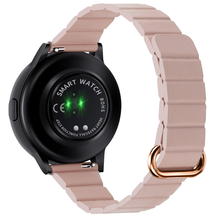 Cinturino in pelle con fibbia magnetica da 22 mm, For Samsung Galaxy Watch3 45mm