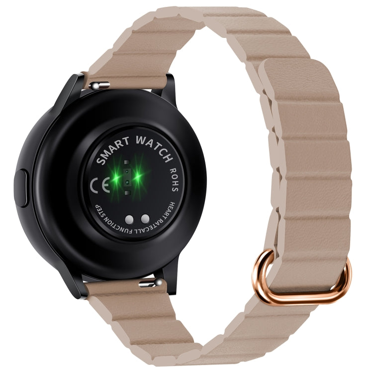 Cinturino in pelle con fibbia magnetica da 22 mm, For Samsung Galaxy Watch3 45mm