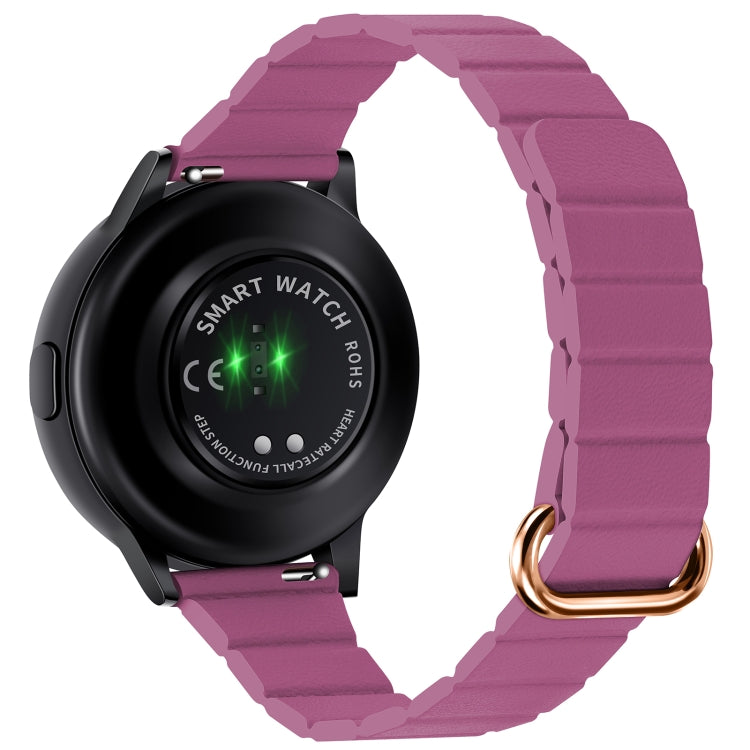 Cinturino in pelle con fibbia magnetica da 22 mm, For Samsung Galaxy Watch3 45mm