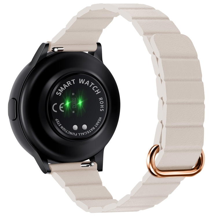 Cinturino in pelle con fibbia magnetica da 22 mm, For Samsung Galaxy Watch3 45mm