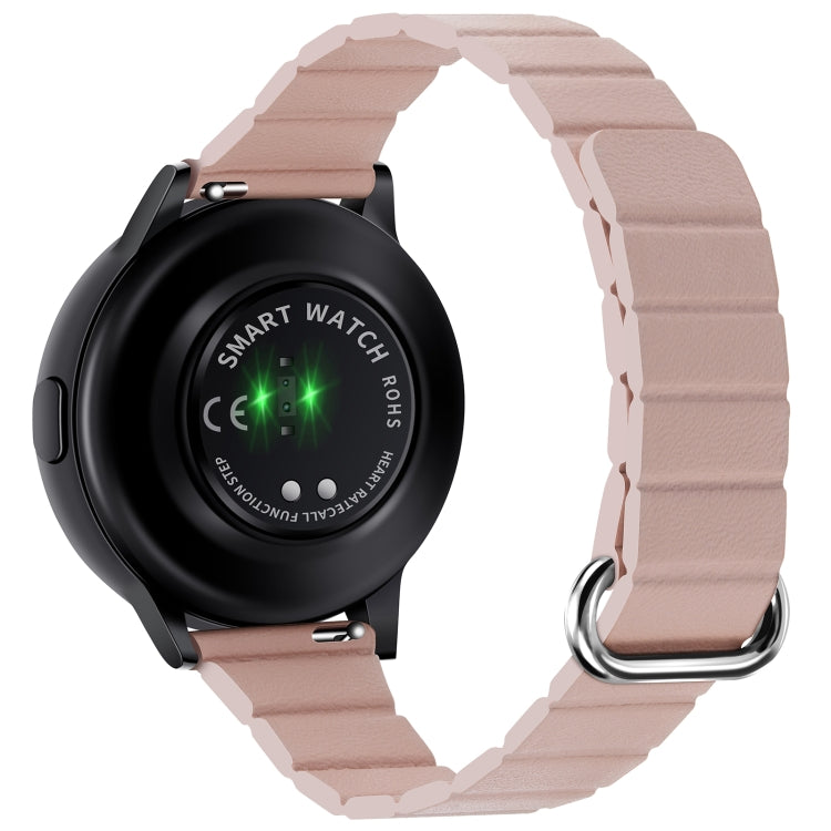 Cinturino in pelle con fibbia magnetica da 22 mm, For Samsung Galaxy Watch3 45mm