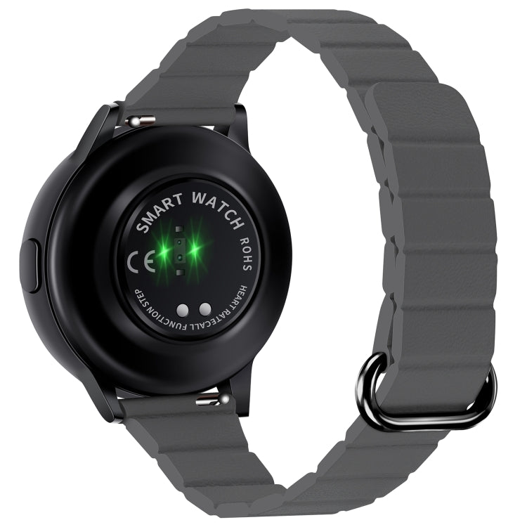 Cinturino in pelle con fibbia magnetica da 22 mm, For Samsung Galaxy Watch3 45mm