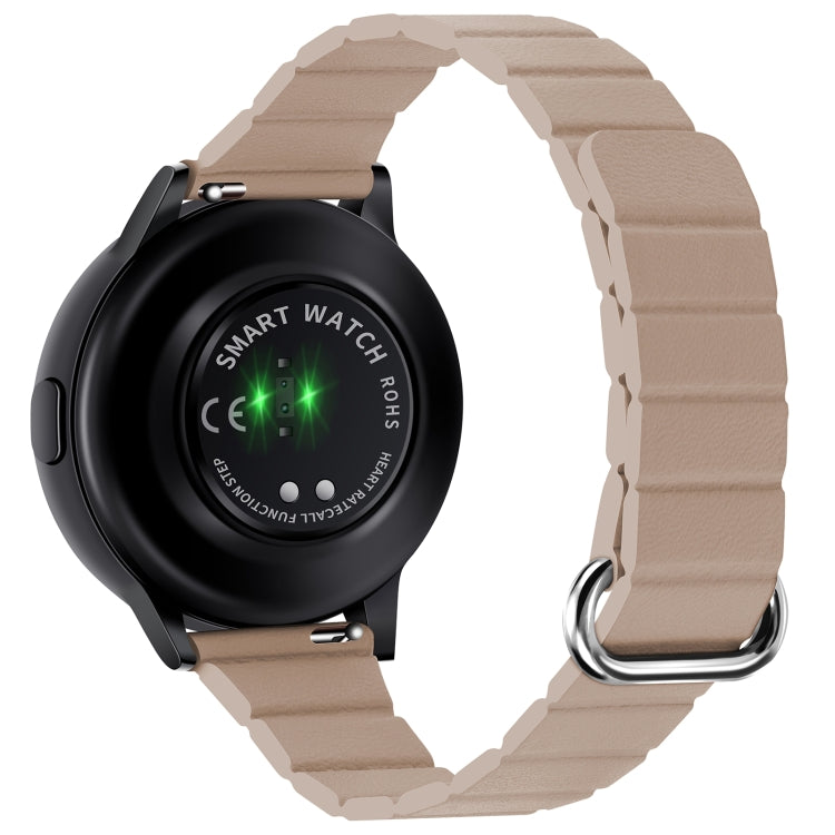 Cinturino in pelle con fibbia magnetica da 22 mm, For Samsung Galaxy Watch3 45mm