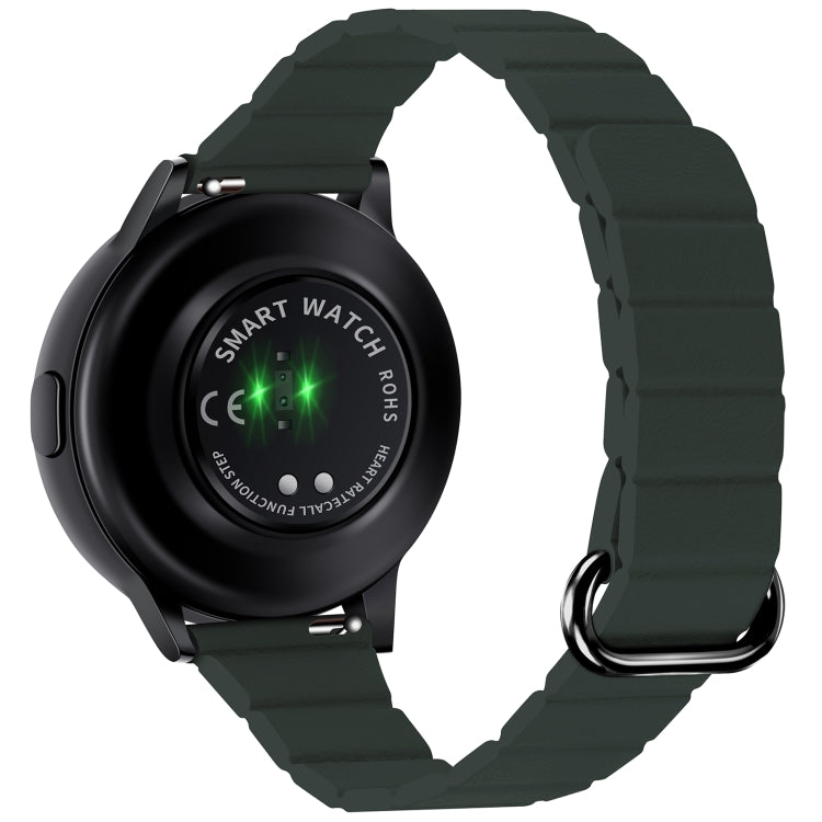 Cinturino in pelle con fibbia magnetica da 22 mm, For Samsung Galaxy Watch3 45mm