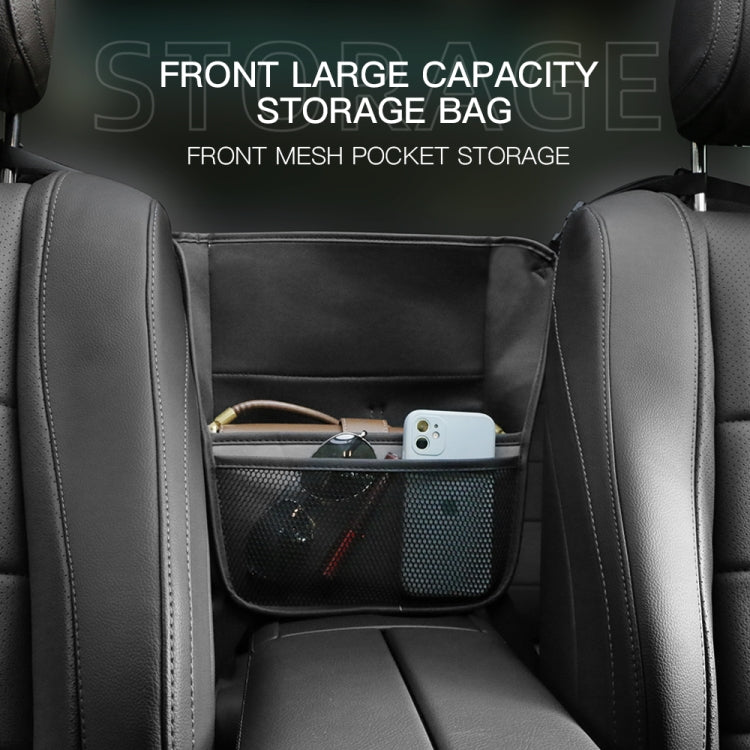 Borsa da appendere per console centrale per auto da 2 pezzi Borsa portaoggetti in pelle di montone