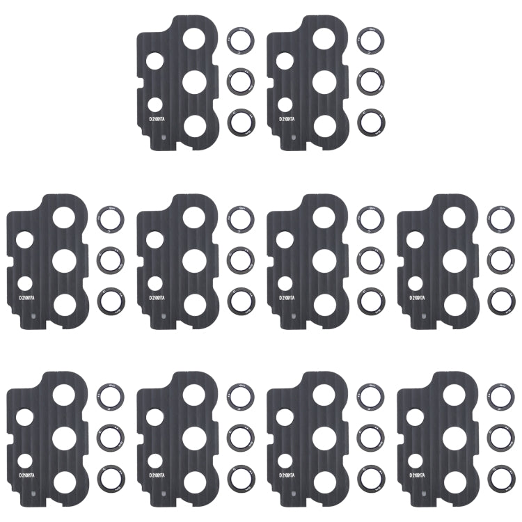 Copriobiettivo per fotocamera da 10 pezzi, For Samsung Galaxy M13, For Samsung Galaxy A13, For Samsung Galaxy A73 5G, For Samsung Galaxy A53 5G, For Samsung Galaxy A33 5G, For Samsung Galaxy M23 5G, For Samsung Galaxy A23, For Samsung Galaxy S22 Ultra ...