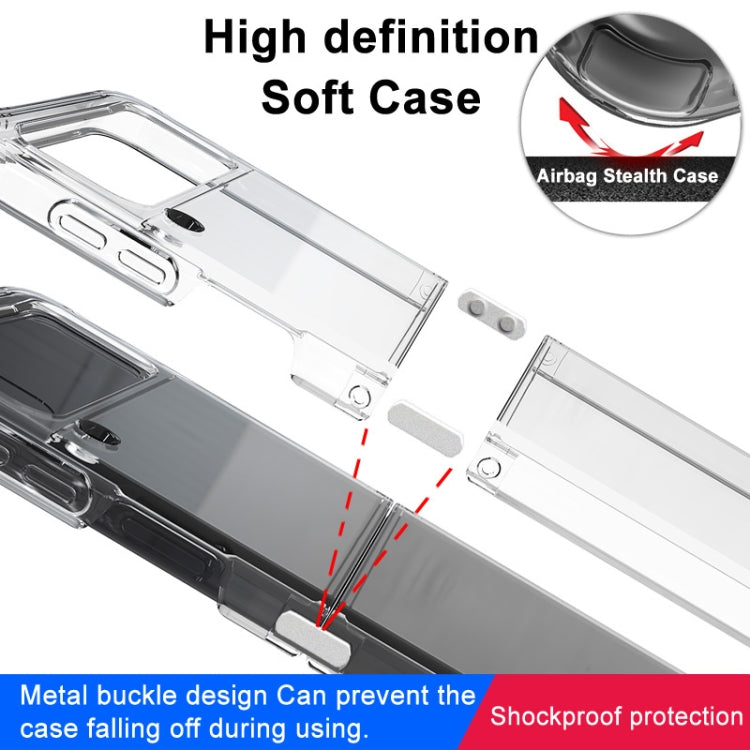 imak serie UX-6 Custodia per telefono invisibile antiurto in TPU antiurto all-inclusive, For Samsung Galaxy Z Flip4 5G