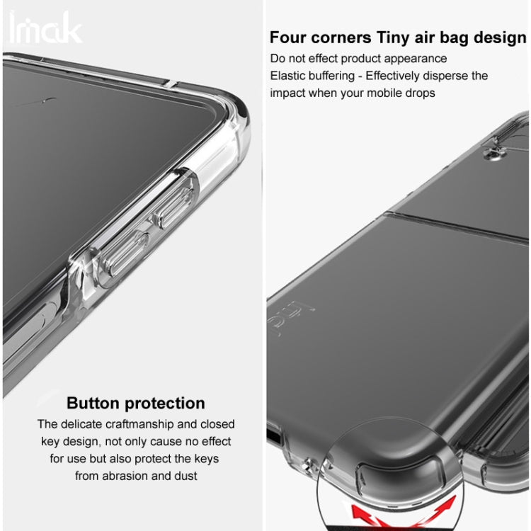 imak serie UX-6 Custodia per telefono invisibile antiurto in TPU antiurto all-inclusive, For Samsung Galaxy Z Flip4 5G