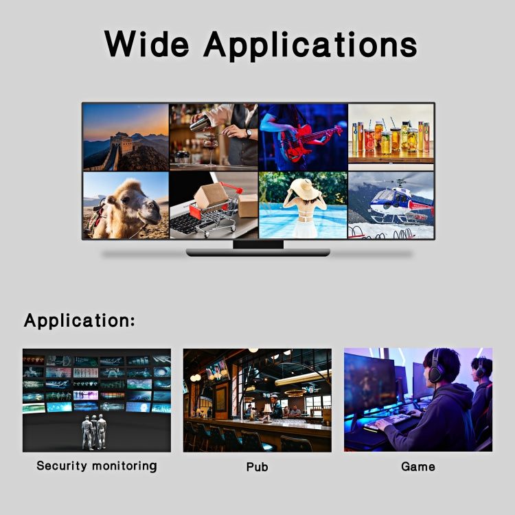 Il multi-viewer HDMI 8x1 NK-818 supporta lo switch seamless 1080P, presa americana, 8 x 1, US Plug