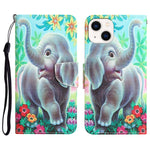 Custodia per telefono in pelle con disegno colorato, For iPhone 14 Plus
