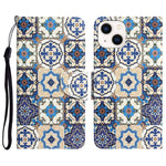 Custodia per telefono in pelle con disegno colorato, For iPhone 14 Plus
