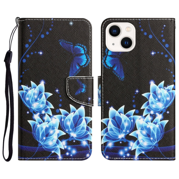Custodia per telefono in pelle con disegno colorato, For iPhone 14 Plus