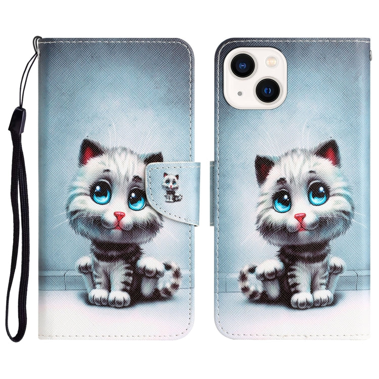 Custodia per telefono in pelle con disegno colorato, For iPhone 14 Plus