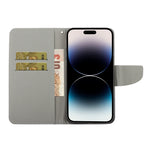 Custodia per telefono in pelle con disegno colorato, For iPhone 14 Pro Max