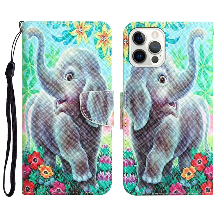 Custodia per telefono in pelle con disegno colorato, For iPhone 14 Pro Max