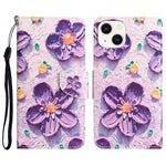 Custodia per telefono in pelle con disegno colorato, For iPhone 13