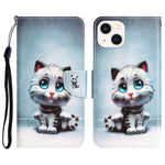Custodia per telefono in pelle con disegno colorato, For iPhone 13 mini
