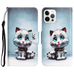 Custodia per telefono in pelle con disegno colorato, For iPhone 13 Pro