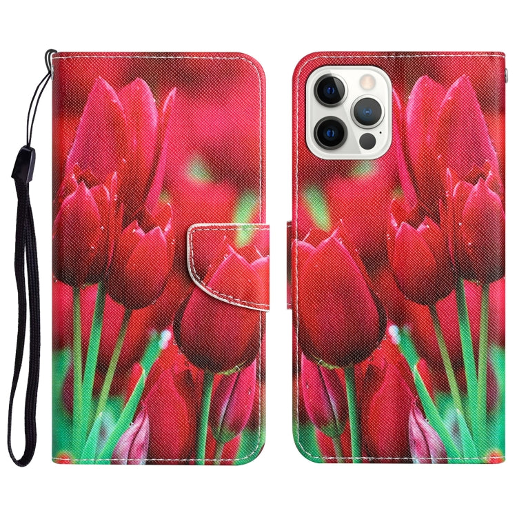 Custodia per telefono in pelle con disegno colorato, For iPhone 13 Pro