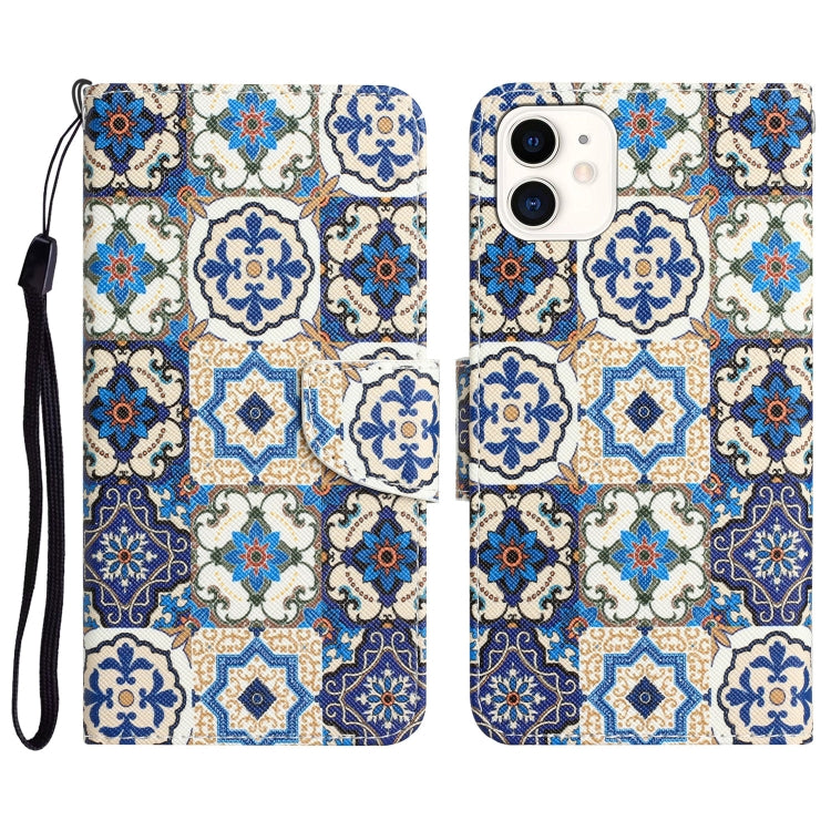 Custodia per telefono in pelle con disegno colorato, For iPhone 11