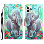 Custodia per telefono in pelle con disegno colorato, For iPhone 11 Pro