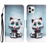 Custodia per telefono in pelle con disegno colorato, For iPhone 11 Pro