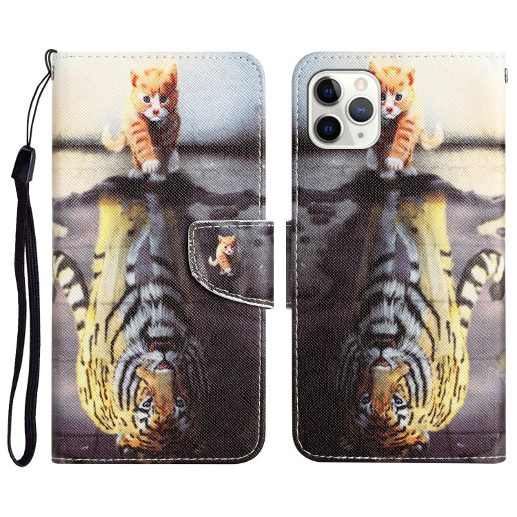 Custodia per telefono in pelle con disegno colorato, For iPhone 11 Pro