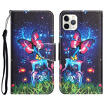 Custodia per telefono in pelle con disegno colorato, For iPhone 11 Pro