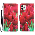 Custodia per telefono in pelle con disegno colorato, For iPhone 11 Pro