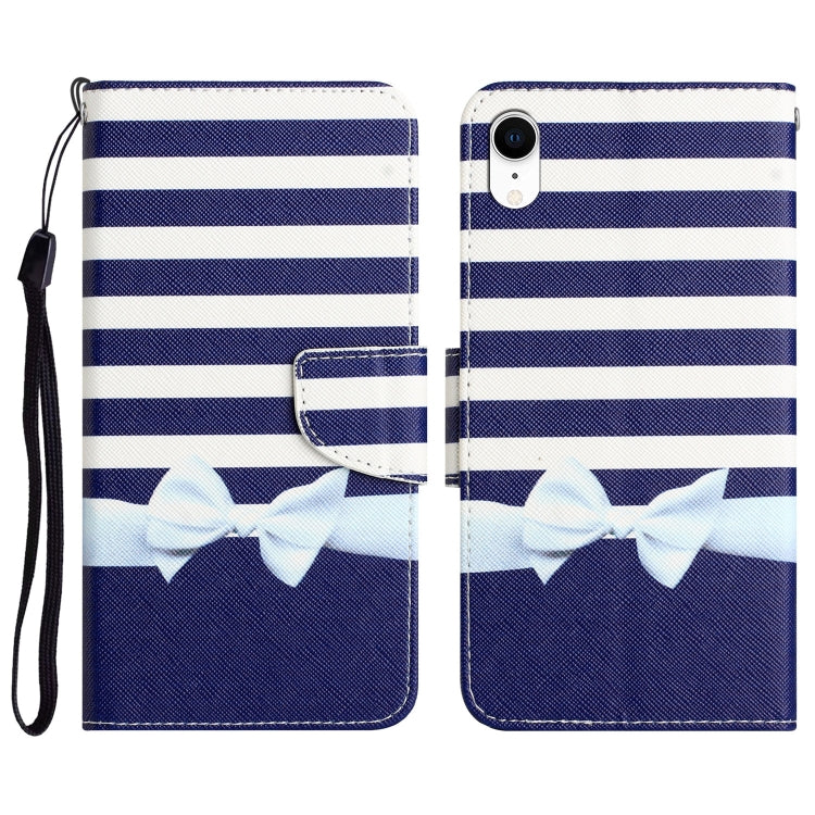 Custodia per telefono in pelle con disegno colorato, For iPhone XR
