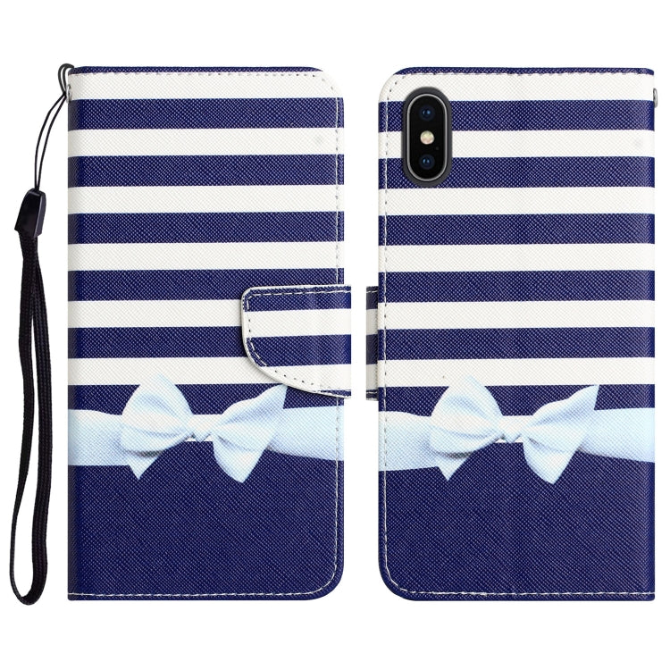 Custodia per telefono in pelle con disegno colorato, For iPhone X