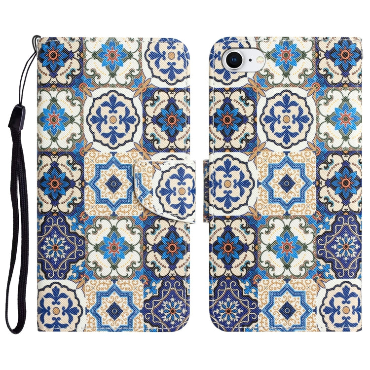 Custodia per telefono in pelle con disegno colorato, For iPhone 7 / 8