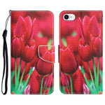 Custodia per telefono in pelle con disegno colorato, For iPhone 7 / 8