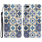 Custodia per telefono in pelle con disegno colorato, For iPhone 7 Plus / 8 Plus