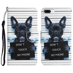 Custodia per telefono in pelle con disegno colorato, For iPhone 7 Plus / 8 Plus