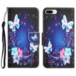 Custodia per telefono in pelle con disegno colorato, For iPhone 7 Plus / 8 Plus
