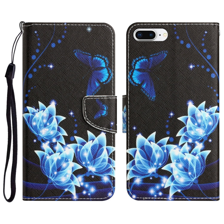 Custodia per telefono in pelle con disegno colorato, For iPhone 7 Plus / 8 Plus