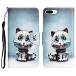Custodia per telefono in pelle con disegno colorato, For iPhone 7 Plus / 8 Plus