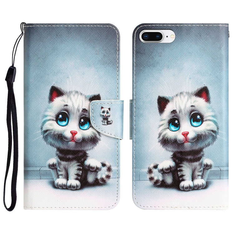 Custodia per telefono in pelle con disegno colorato, For iPhone 7 Plus / 8 Plus