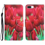 Custodia per telefono in pelle con disegno colorato, For iPhone 7 Plus / 8 Plus