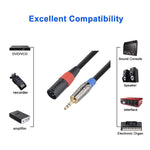 Cavo audio microfono 3,5 mm TRS maschio a XLR 3 pin maschio 30 cm