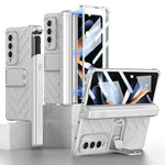Custodia per telefono a conchiglia con armatura magnetica integrata GKK con scatola per penna, For Samsung Galaxy Z Fold4