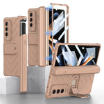 Custodia per telefono a conchiglia con armatura magnetica integrata GKK con scatola per penna, For Samsung Galaxy Z Fold4