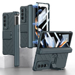 Custodia per telefono a conchiglia con armatura magnetica integrata GKK con scatola per penna, For Samsung Galaxy Z Fold4